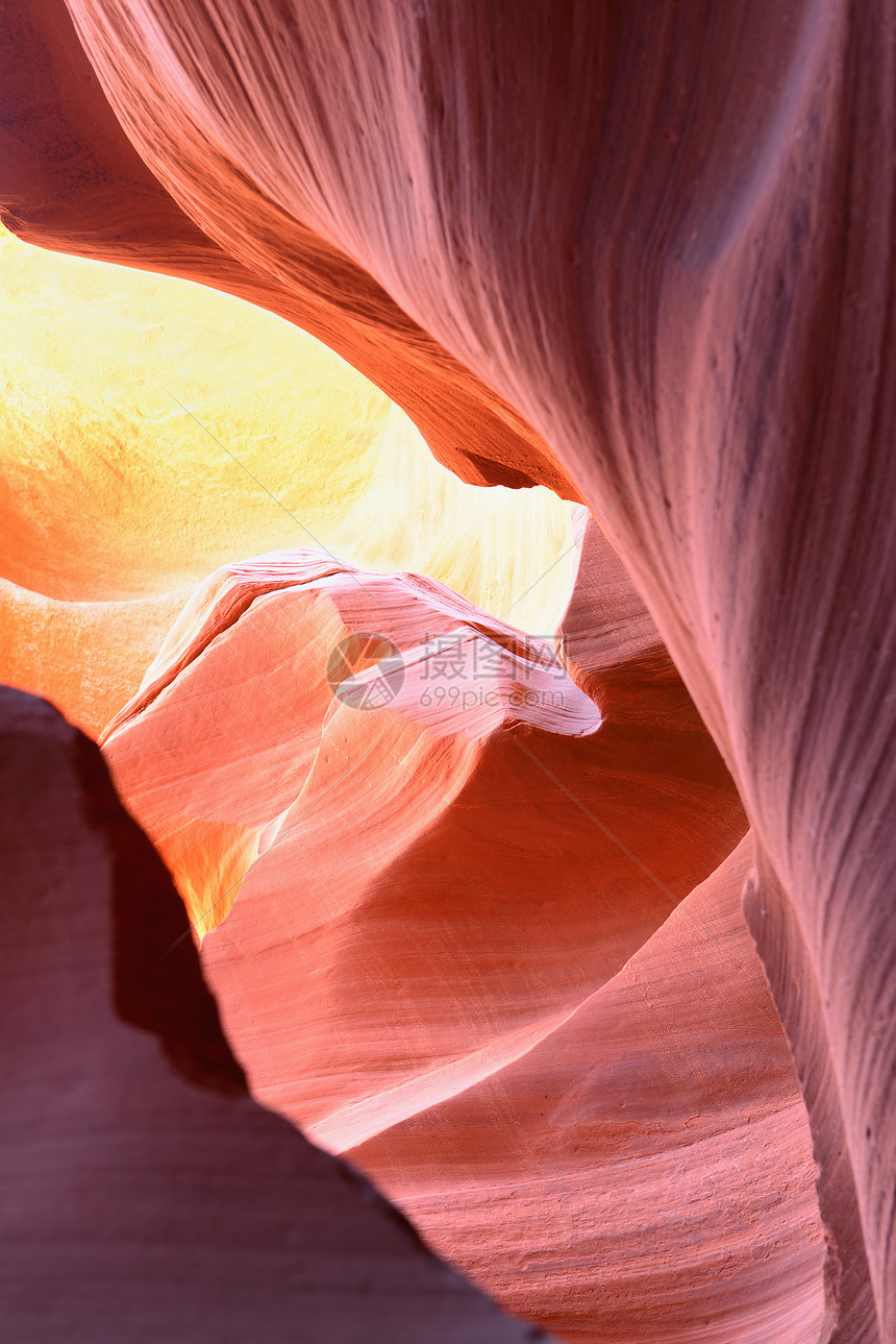 羚羊峡谷页面红色条纹丝绸岩石河床阴影砂岩橙子风景火焰图片