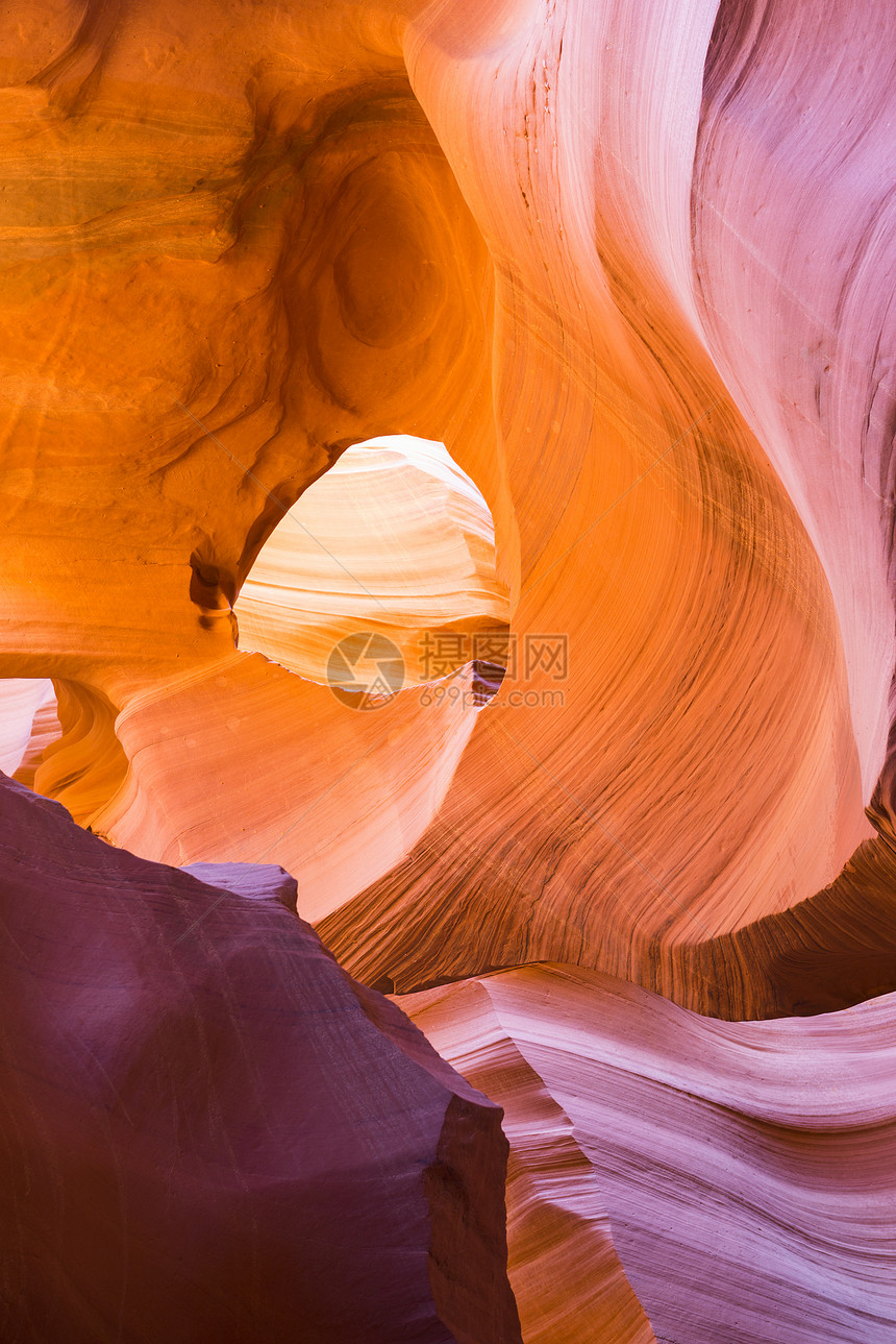 羚羊峡谷页面亮度岩石条纹黄色彩虹砂岩河床橙子红色火焰图片
