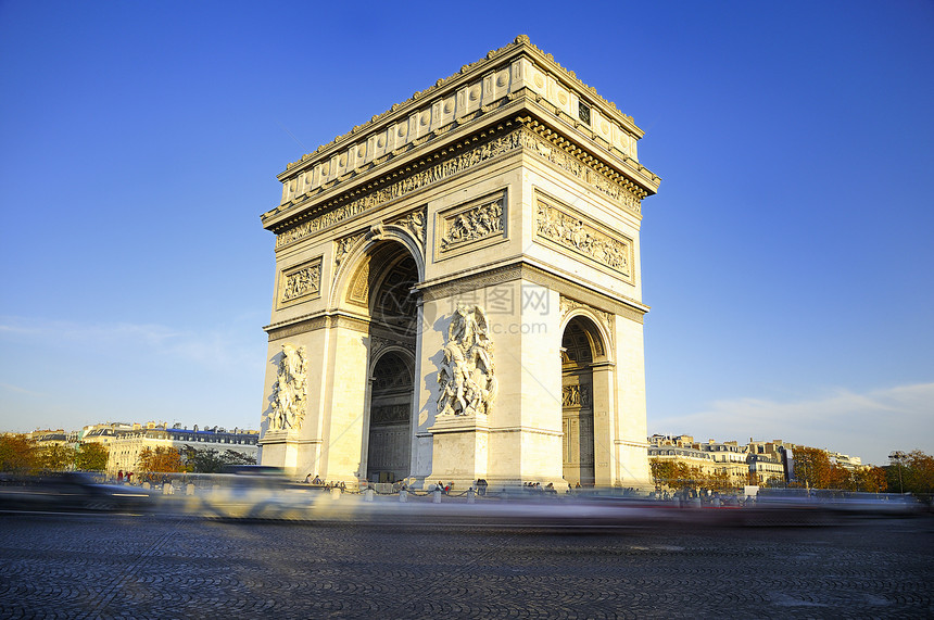 日间 法国帕里奇景观纪念碑正方形城市纪念馆地标旅游名声胜利首都图片