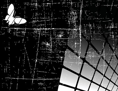网蝴蝶黑白矢量抽象背景摘要背景蝴蝶商业技术高科技电脑坡度海报插图体积碎片化设计图片