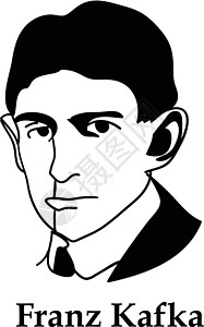 弗朗茨Franz Kafka(矢量)插画