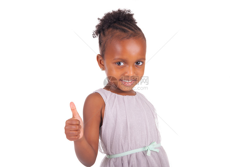 可爱的非洲小女孩卷曲婴儿黑色孩子女性乐趣情感爆炸工作室快乐图片