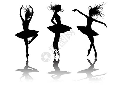 穿短裙的女孩芭蕾舞团的矢量身体女性文化插图演员裙子舞蹈音乐反射姿势设计图片
