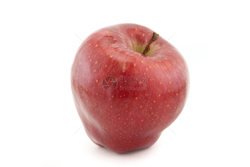 白上孤立的苹果液体小吃红色果汁水果美食食物早餐图片