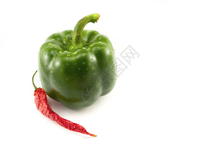 绿胡椒和辣椒活力胡椒食物绿色健康蔬菜美食背景图片
