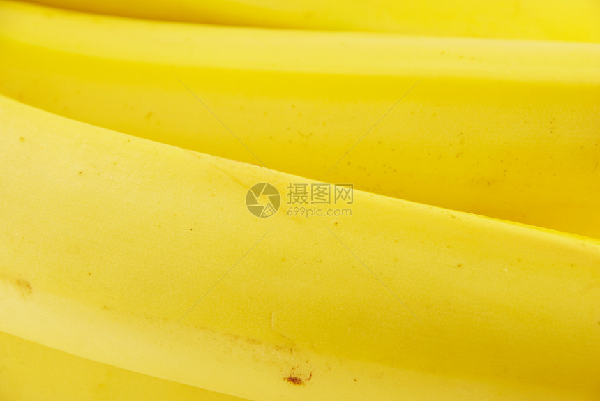 成熟香蕉小吃黄色白色食物水果图片