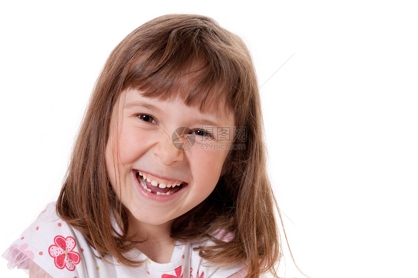 快乐的小女孩微笑乐趣女孩青年童年幸福孩子图片