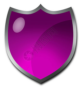 紫色徽章或冠形按钮背景图片