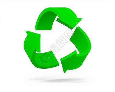 白色背景上孤立的回收利用符号Name绿色回收圆圈社会三角形插图环境艺术活力背景图片