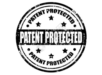 专利保护邮票发明橡皮标签版权商标财产黑色商业执照插图背景图片