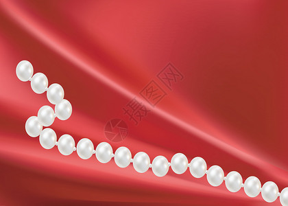 粉红珍珠珠珠的浪漫乐队礼物金子细绳珍珠钻石展示珠宝反射婚礼插画