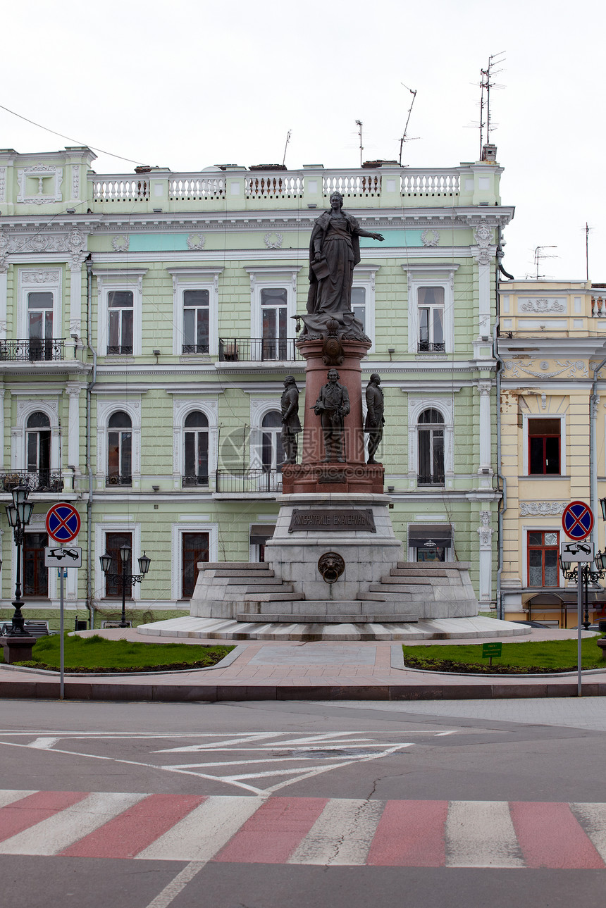 女皇凯瑟琳 敖德萨的纪念碑雕像艺术雕塑帝国场景纪念馆文化历史飓风建筑图片