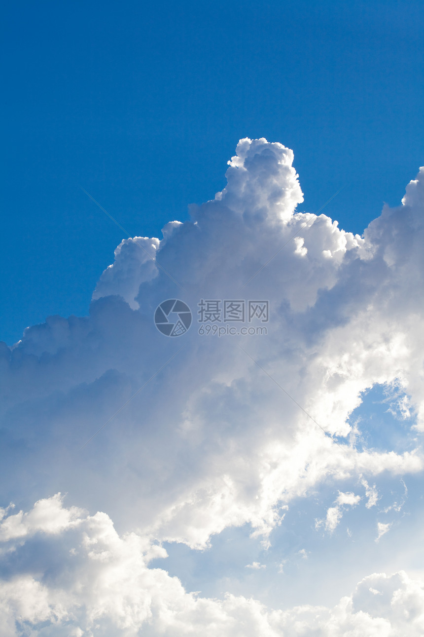 天空和云彩的背景风景阳光天气场景美丽白色自由蓝色图片