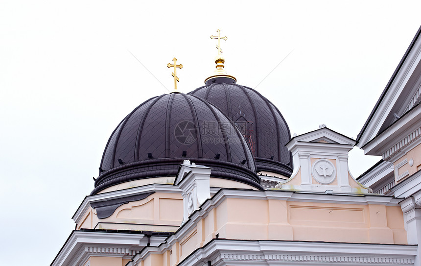 尼古拉耶夫教堂旅行教会建筑学艺术观光日落历史宗教大教堂穹顶图片