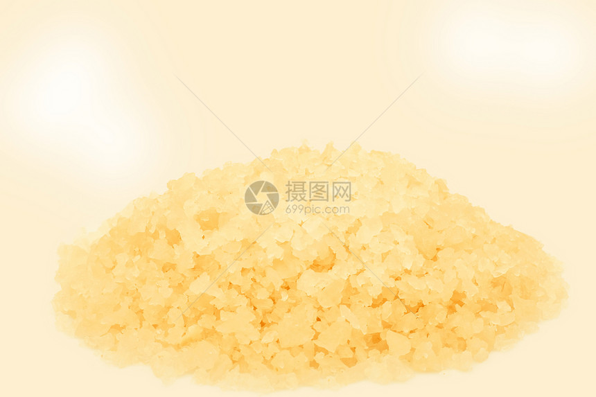 海盐治疗海洋水晶黄色木槿程序提取物添加剂沐浴图片