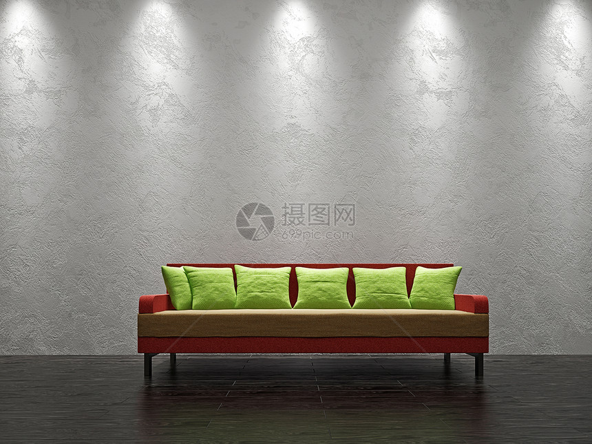 客厅的色沙发图片
