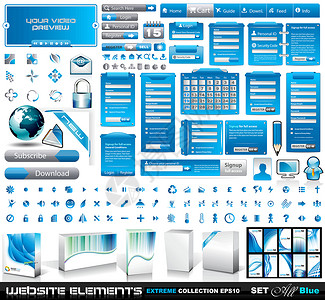 Web 元素 EXTREME 收藏 2 全蓝色背景图片