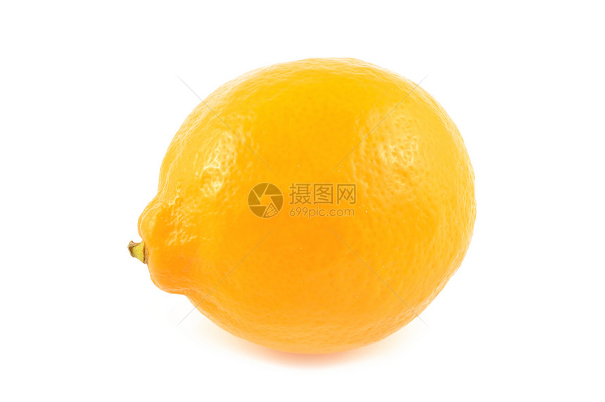 白底橙色柠檬白色茶点水果食物图片