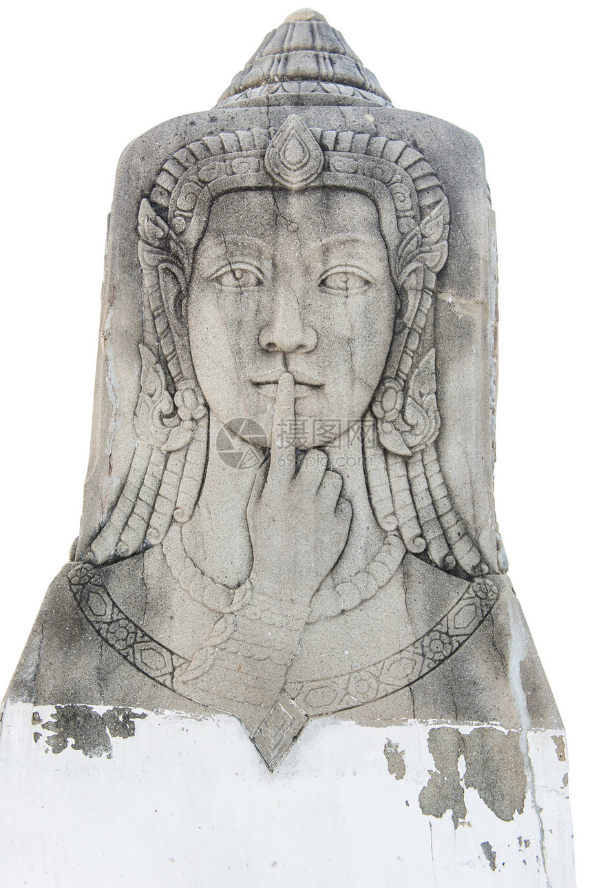 石雕雕塑中传统的古老的亚洲角度面孔雕像宗教艺术建筑学古董寺庙旅行艺术品热带佛教徒图片