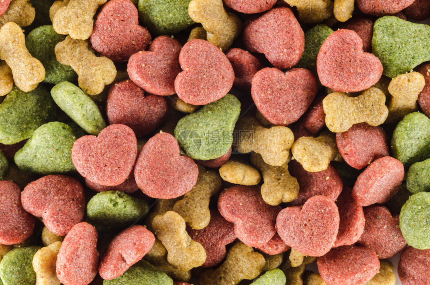 狗狗食物动物猫科宠物宏观小狗红色饼干小吃图片