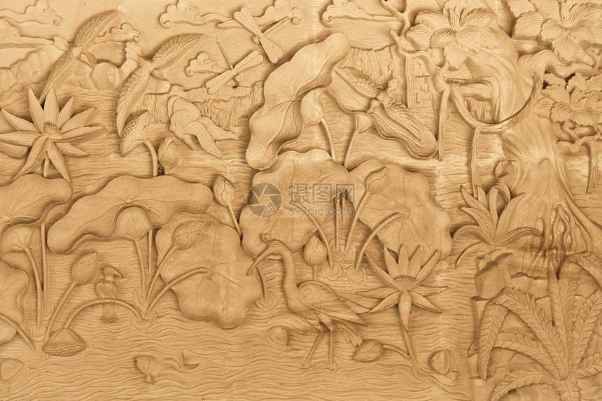 木头上雕刻的自然文化建筑学硬木棕色艺术旅行图片