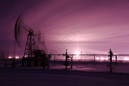 泵车和油井勘探钻机燃料运动用地石油千斤顶油田钻孔调子背景