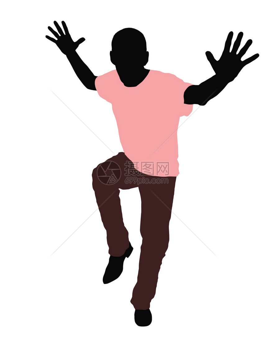舞蹈舞者男人成人红色扇子牛仔裤黑色白色图片