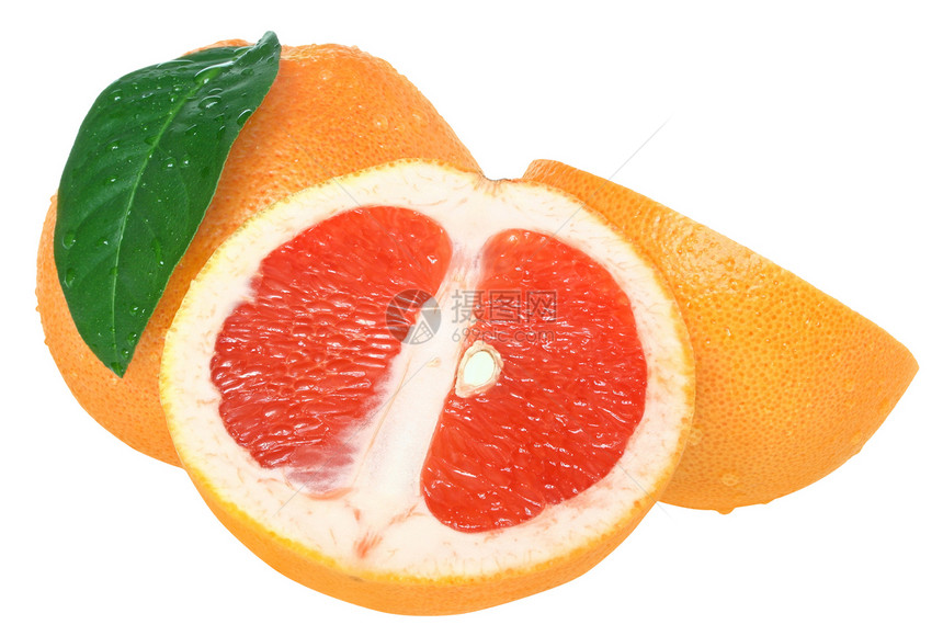 葡萄果橙子水果食物叶子粉色红色图片
