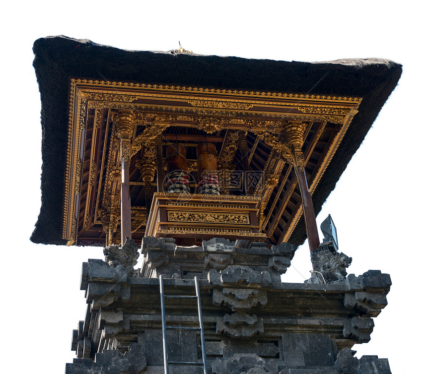 传统巴里尼神庙钟铃图片