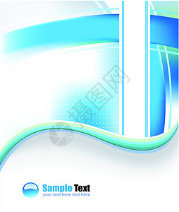 封面名片海浪曲线传单商业卡片白色网络插图蓝色墙纸背景图片