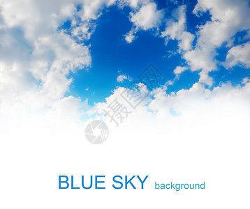 蓝色天空背景天气环境气氛生态多云天蓝色天堂白色背景图片