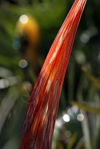 抽象橙色玻璃艺术作品背景图片