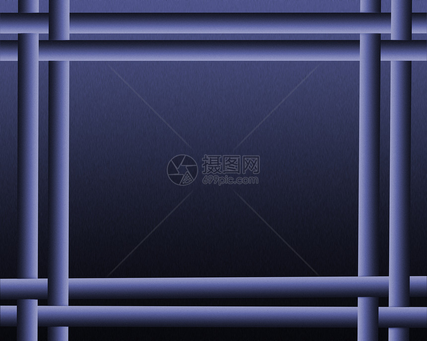 令人惊叹的蓝色背景线条金属紫色管道创造力坡度管子黑色框架横幅图片