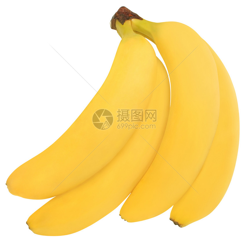 香蕉黄色热带水果小吃食物图片