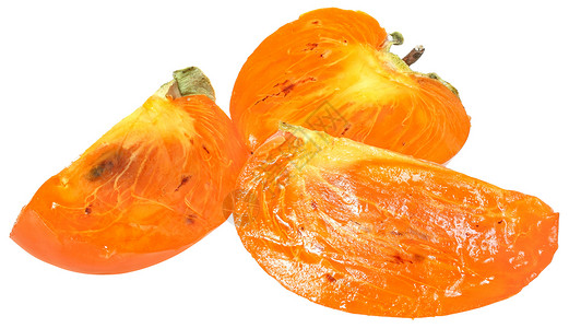 Persimmon 双环西蒙甜点黄色橙子水果肉质柿子背景图片
