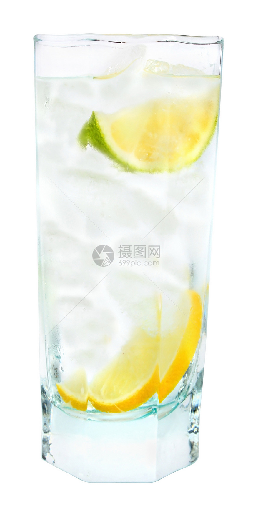 鸡尾酒玻璃水果柠檬绿色补品立方体图片