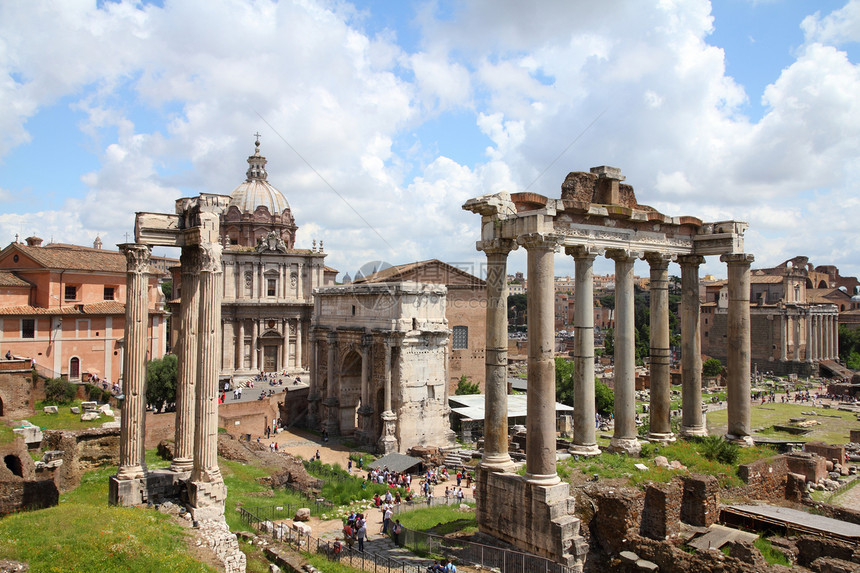 罗马人论坛废墟城市旅行地标旅游建筑学观光柱子建筑图片