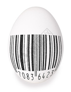 条码素材照片带有黑色条码的鸡蛋背景