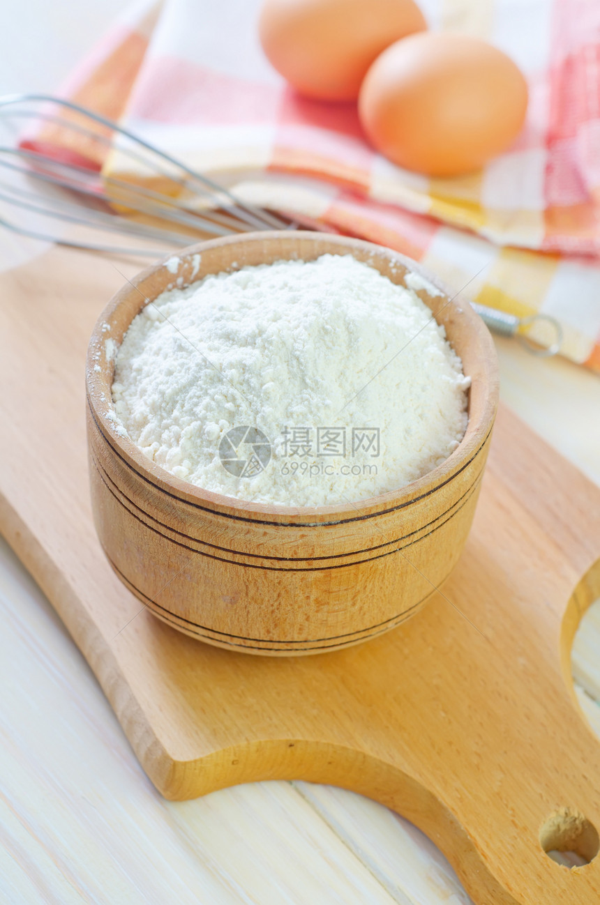 面粉种子植物滚动擀面杖厨房美食粮食用具木板面包图片