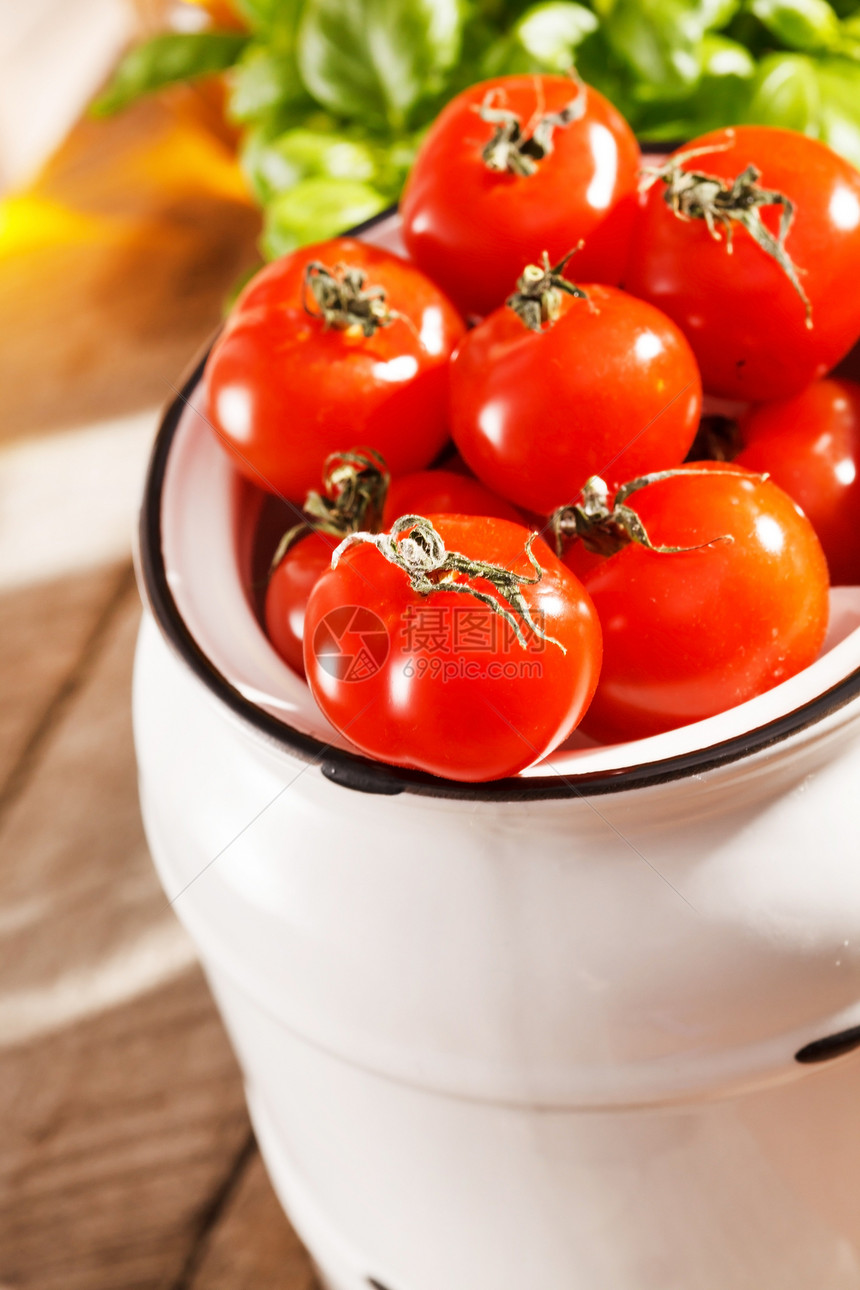 新鲜樱桃新西红柿生产沙拉蔬菜花园收获静物茶点营养饮食团体图片