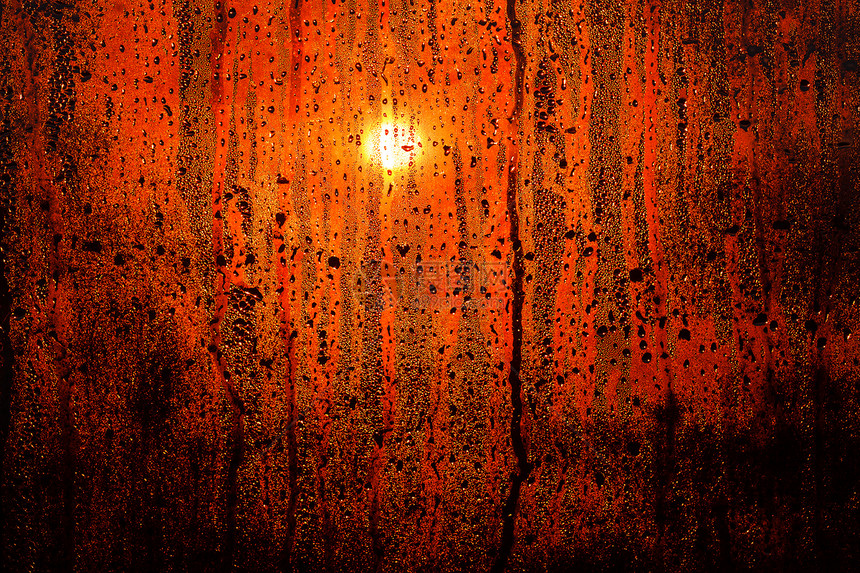 日落下降黄色阳光窗户液体日出质感黑色射线季节天气图片