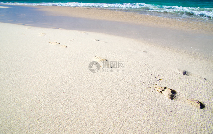 脚印海岸线打印支撑海岸海滨旅行小路海浪海滩假期图片