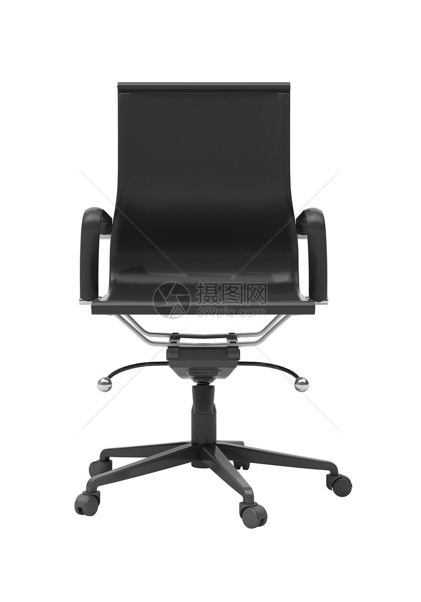 孤立的灰色办公椅塑料家具商业椅子凳子物品材料休息室躺椅座位图片