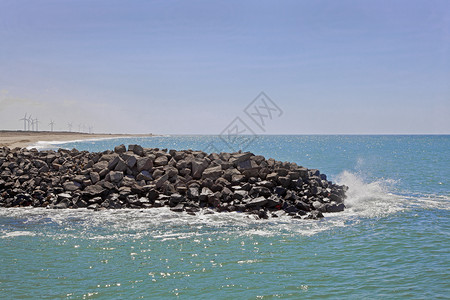 冲浪设施Dwarka环境意识海岸线背景