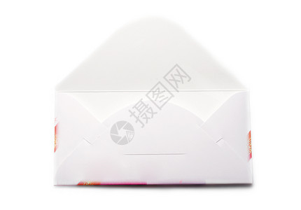 白色上孤立的信封灰色笔记送货邮政空白背景图片