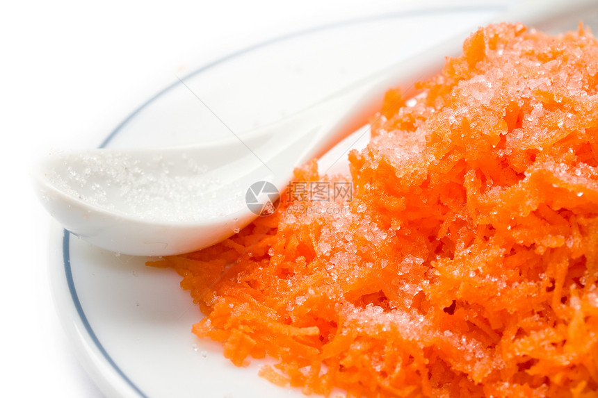 白上隔离的胡萝卜蔬菜食物营养宏观萝卜橙子工作室小吃勺子沙拉图片