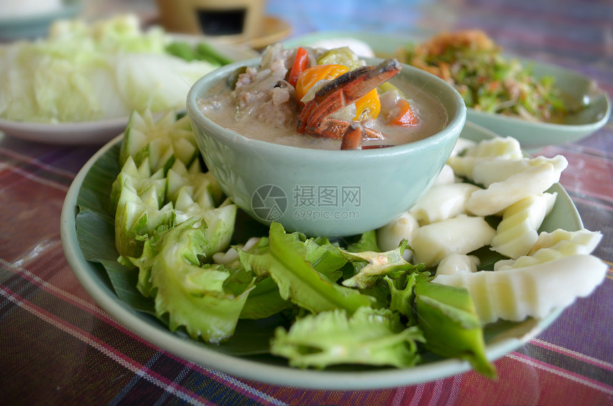 泰国草泥蔬菜美食食物水平文化图片