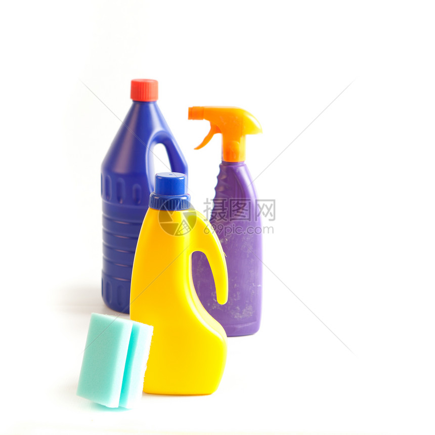 打扫消毒剂洗涤剂家政洁净橡皮清洁剂洗手间白色手套海绵图片
