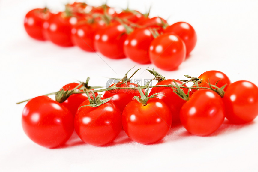 樱桃番茄维生素营养健康饮食绿色红色叶子圆形水果团体植物图片