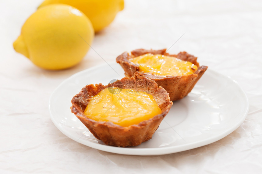 柠檬塔小吃甜点营养黄色蛋糕馅饼食物糕点早餐水果图片